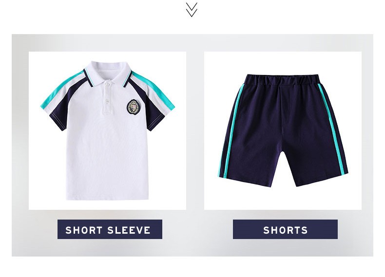 Custom Navy & Teal Uniforms | K-8 Collection | Factory Direct