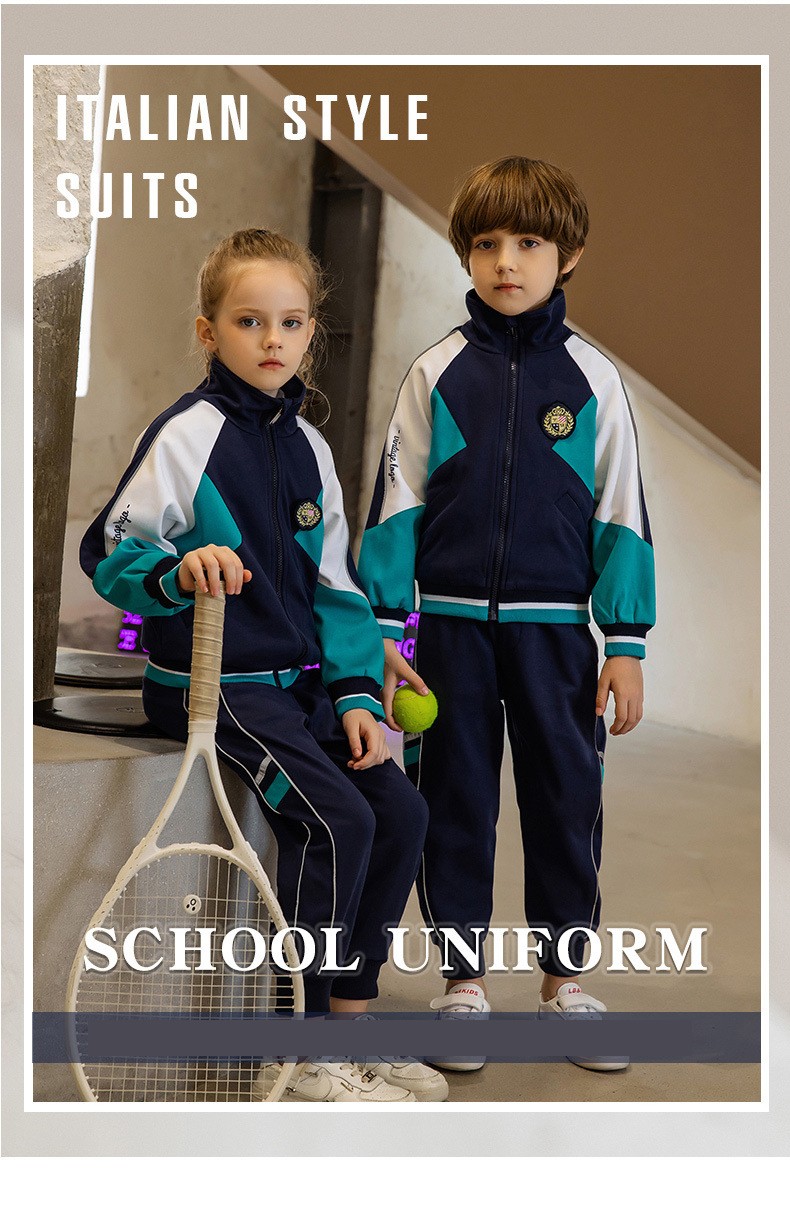 Etiqueta Privada Servicio de personalización de uniformes escolares de manga larga de tamaño juvenil 