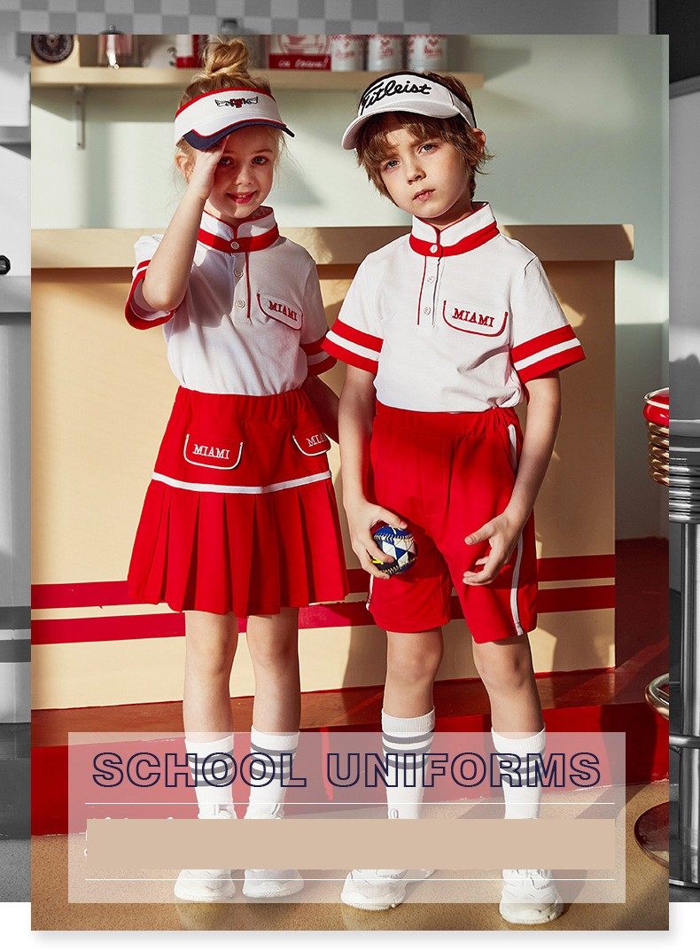  Conjuntos personalizados de uniformes escolares | Variantes de color disponibles | Fabricante directo 