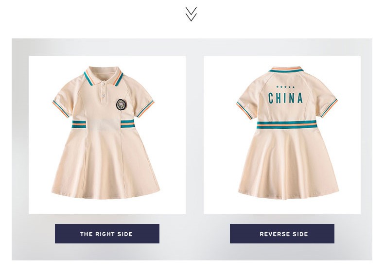 Blue embroidered Chinese style school uniform blazer