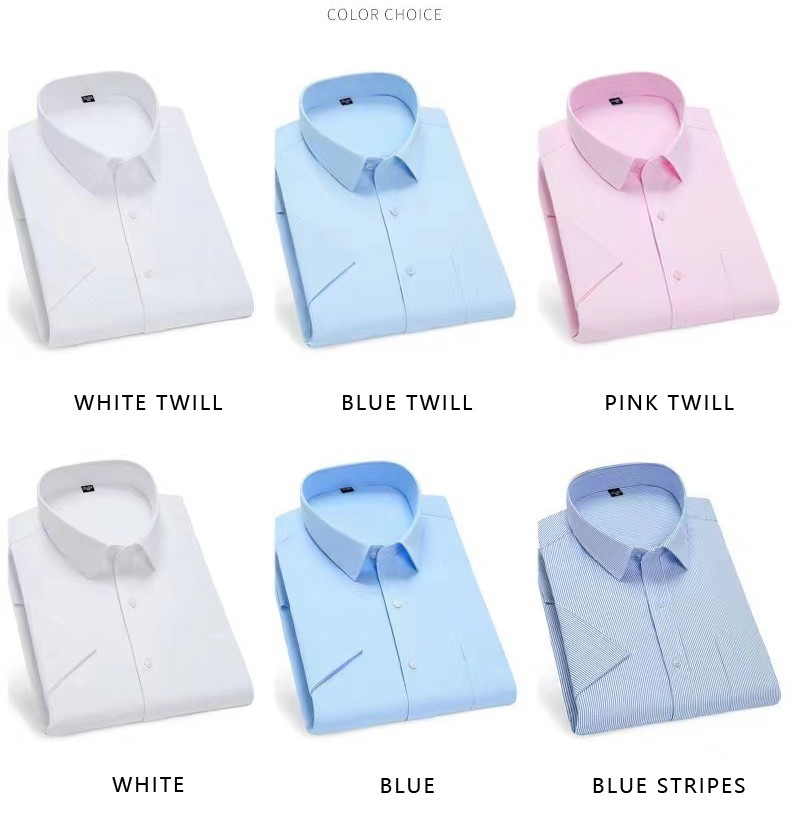 Custom Business Shirt Collection | Men's Short Sleeve Uniform | Direct from Producer