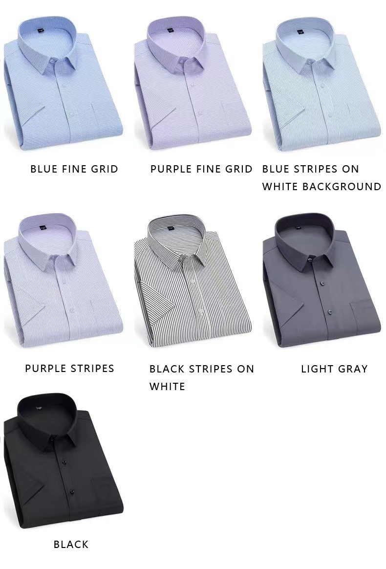 Custom Business Shirt Collection | Men's Short Sleeve Uniform | Direct from Producer