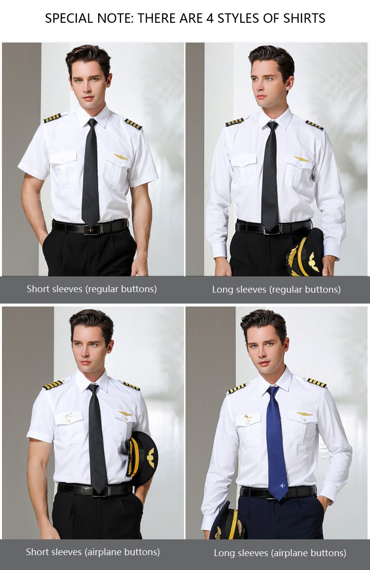 Professional Pilot Shirts | Custom Aviation Uniform | Direct from Producer