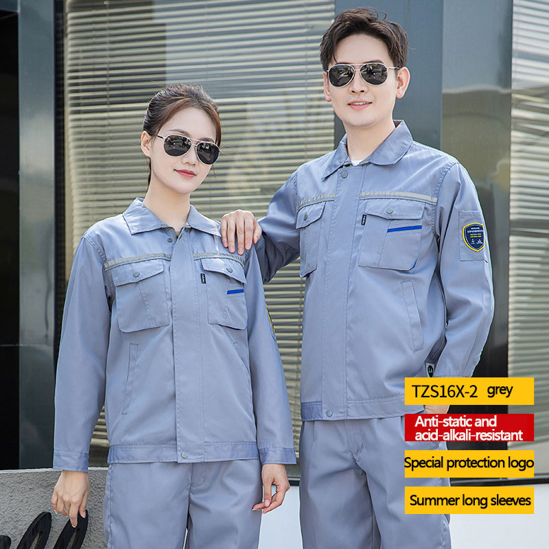 Acid-Alkali & Anti-Static Zipped Workwear | Summer Long Sleeve Collection | Certified Manufacturer