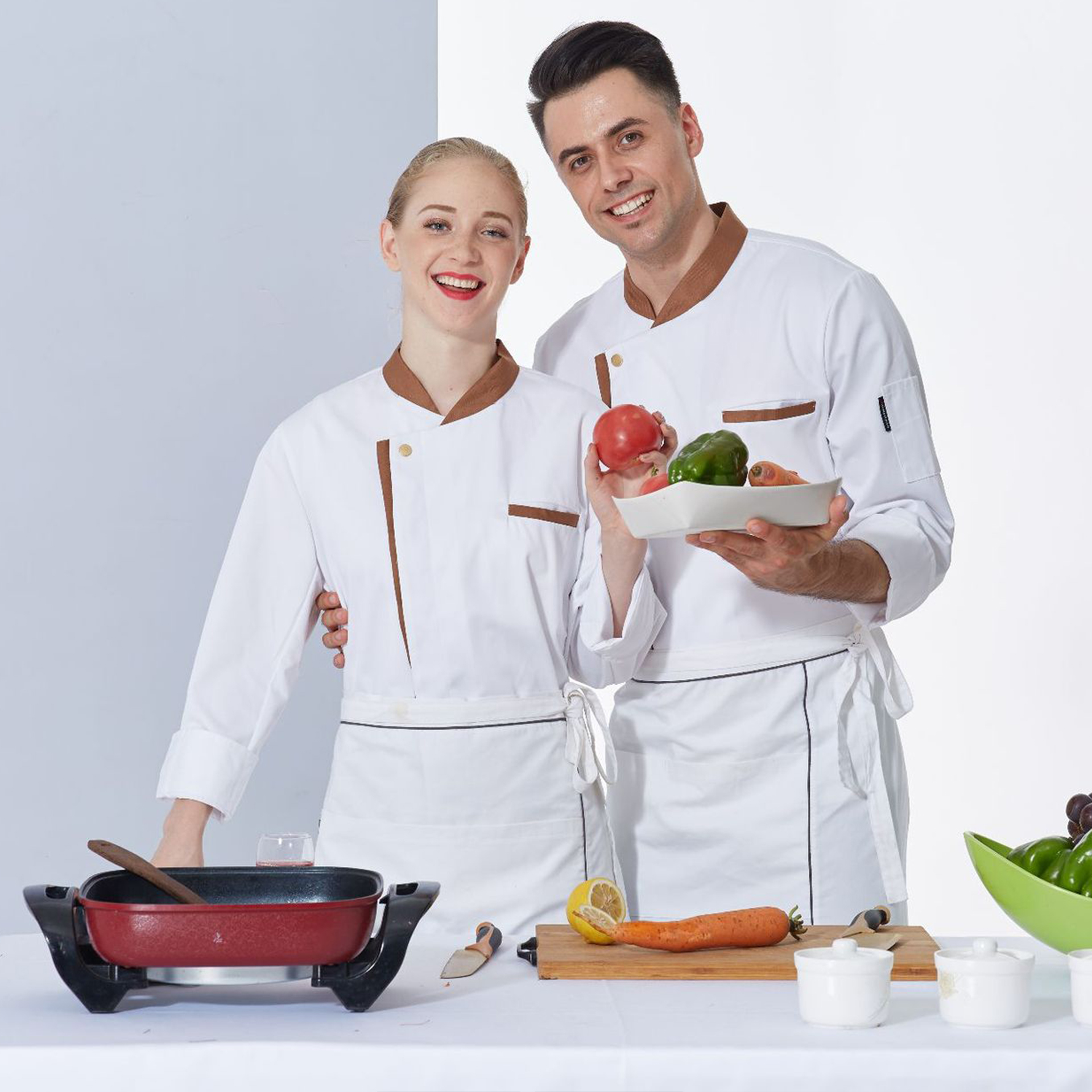 Designer Chef Uniforms | Color-Blocked Styles | Factory Direct