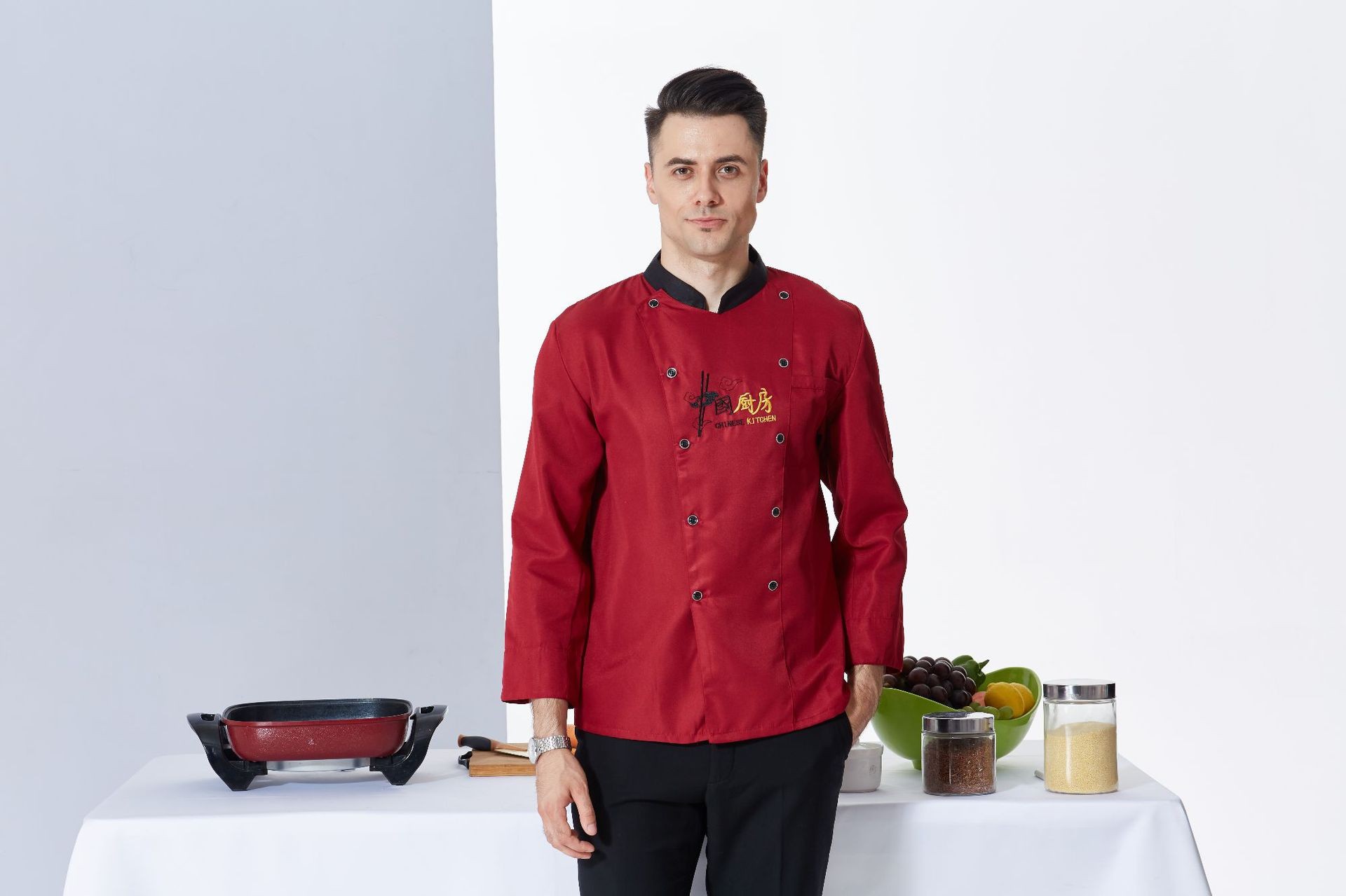 Chinese Style Chef Uniforms | Cultural Culinary Wear | Factory Direct