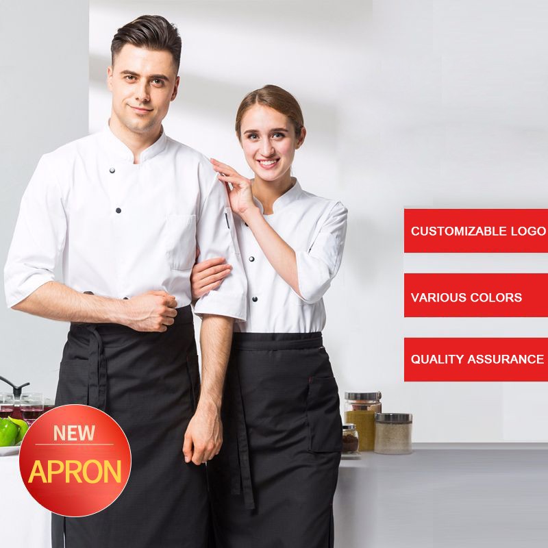 Modern Tie-Back Chef Aprons | Custom Logo Options | Direct Manufacturer