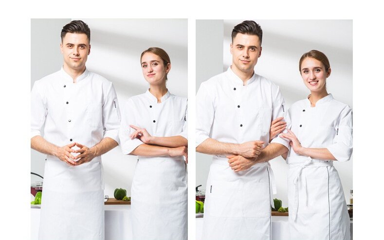 Modern Tie-Back Chef Aprons | Custom Logo Options | Direct Manufacturer