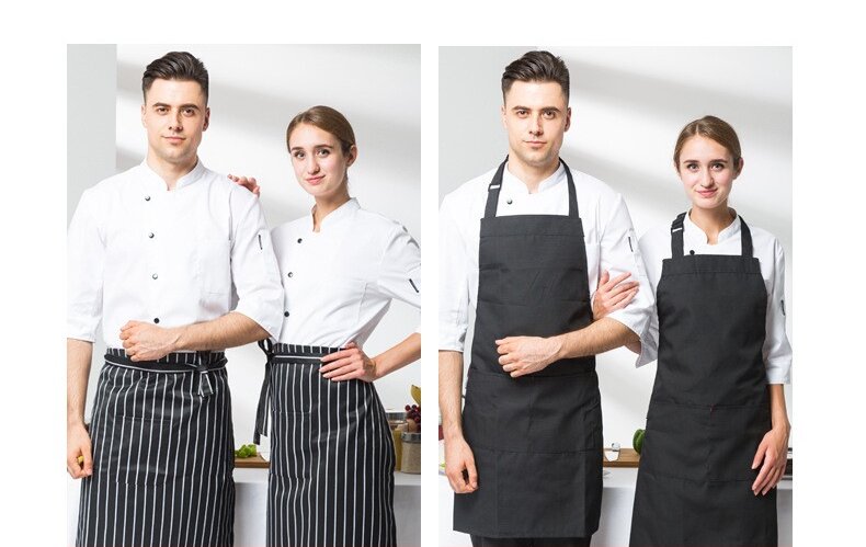 Modern Tie-Back Chef Aprons | Custom Logo Options | Direct Manufacturer