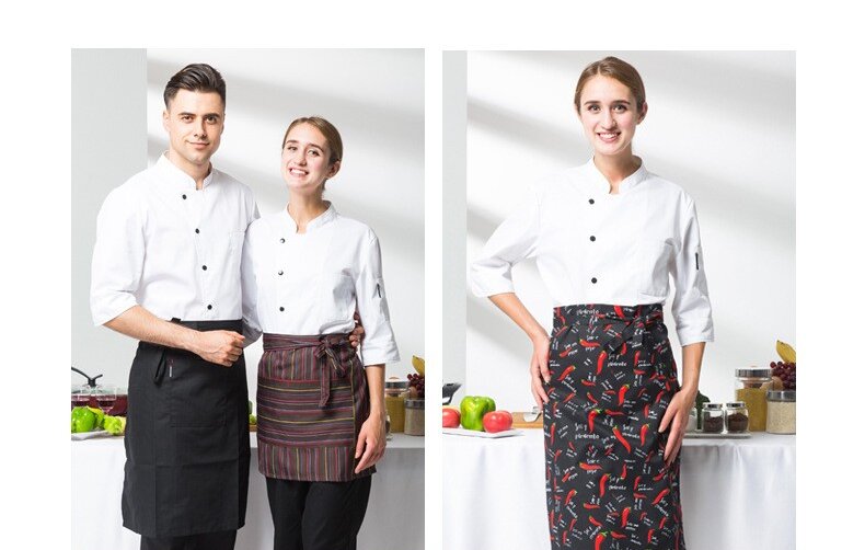Modern Tie-Back Chef Aprons | Custom Logo Options | Direct Manufacturer