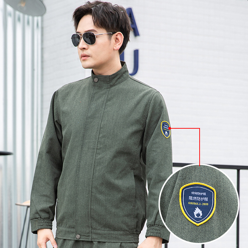 Aramid Stand-Collar Flame-Resistant Workwear | Premium Protective Series | Certified Manufacturer