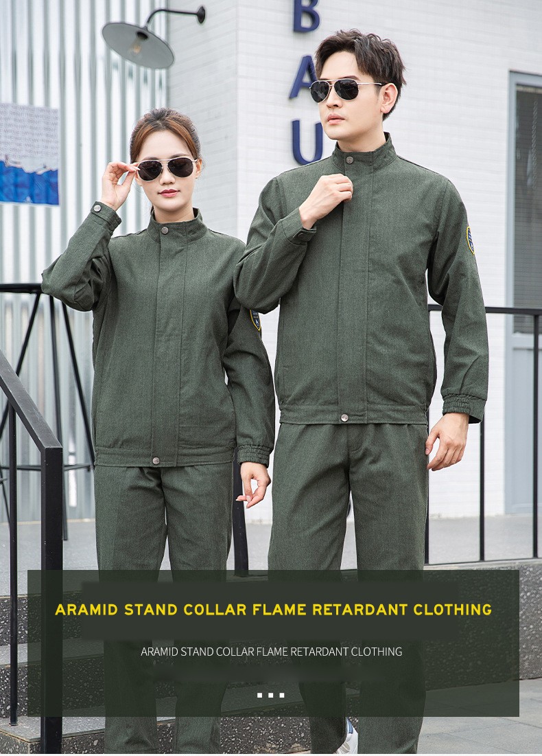 Aramid Stand-Collar Flame-Resistant Workwear | Premium Protective Series | Certified Manufacturer