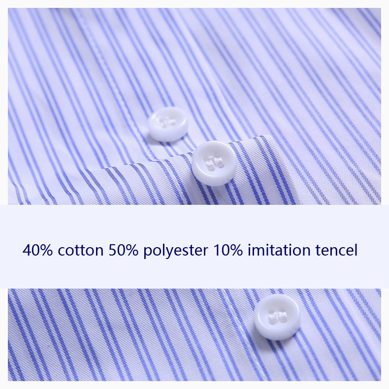 Blue & White Stripe Hotel Uniform Shirts | Professional Business Attire | Exclusive Supplier