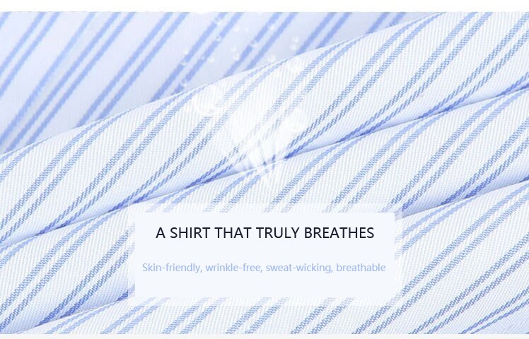 Blue & White Stripe Hotel Uniform Shirts | Professional Business Attire | Exclusive Supplier