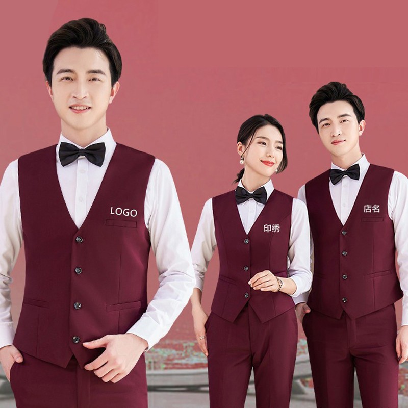 Custom Hotel Vest Uniform Collection | Multi-Style Options | Professional Supplier