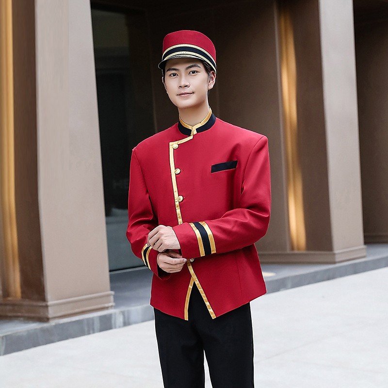Hotel Bellman Uniform Collection | Red & Gold Design | Exclusive Supplier