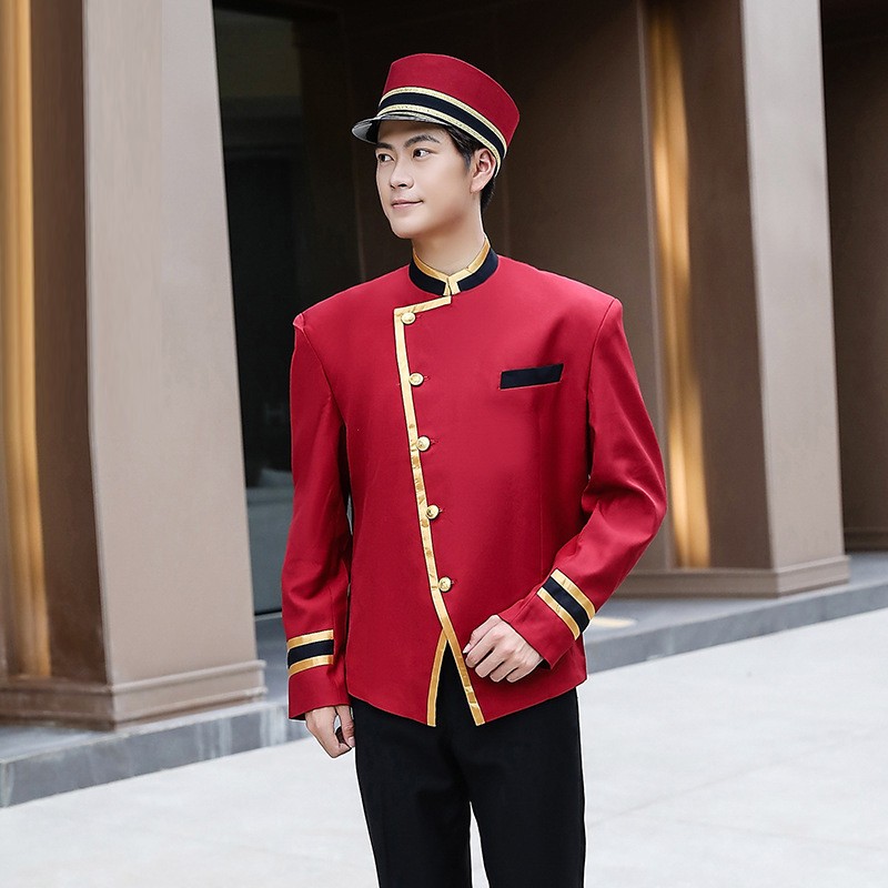Hotel Bellman Uniform Collection | Red & Gold Design | Exclusive Supplier