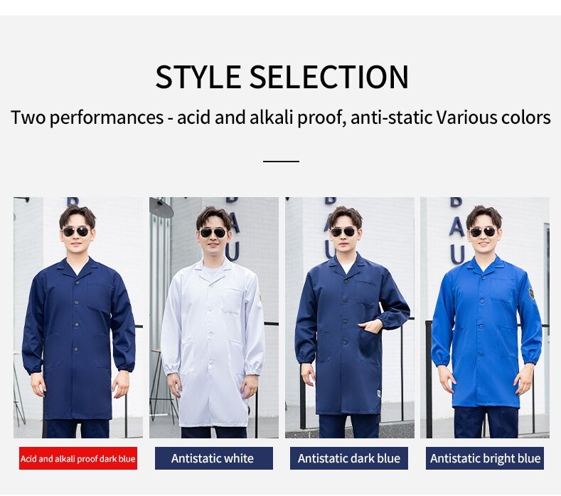 Acid-Alkali Resistant Lab Coats | Full-Process Twill Collection | Certified Manufacturer