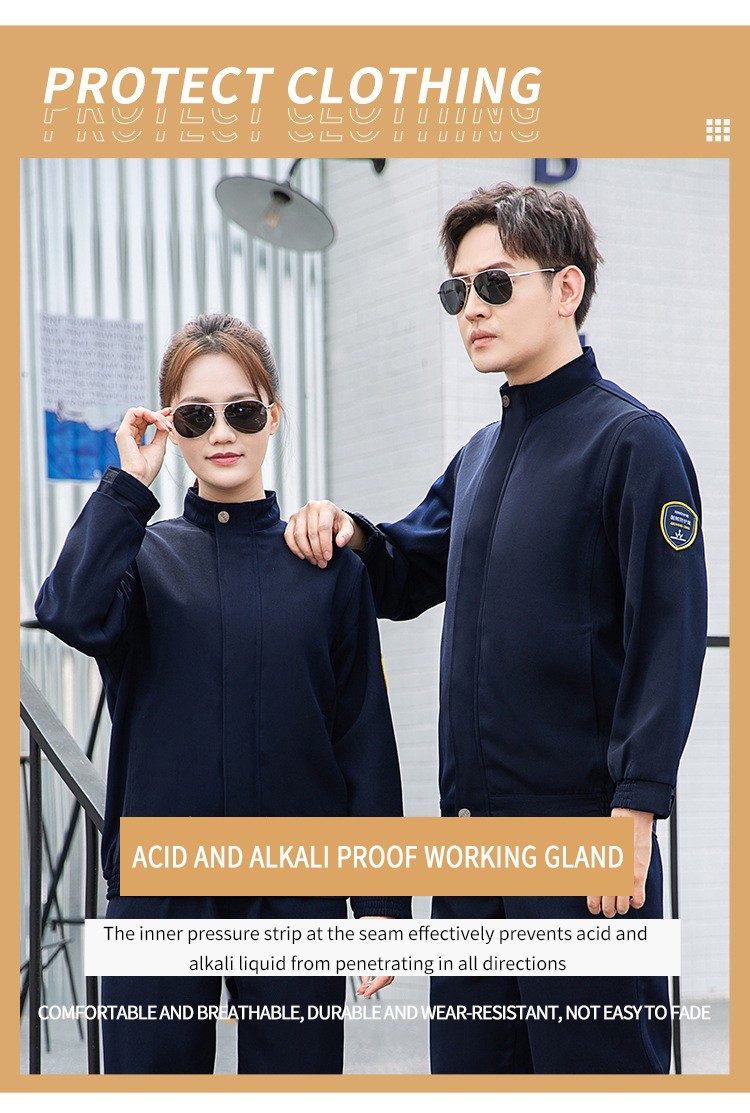 GB Standard Tape-Sealed Acid-Alkali Resistant Suits | Stand Collar Design | Certified Manufacturer