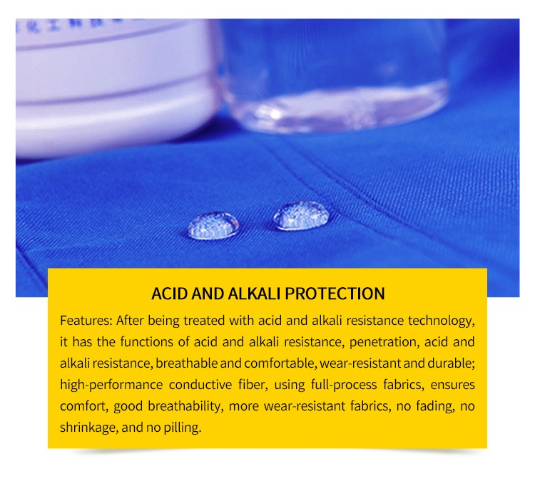 GB Standard Tape-Sealed Acid-Alkali Resistant Suits | Stand Collar Design | Certified Manufacturer