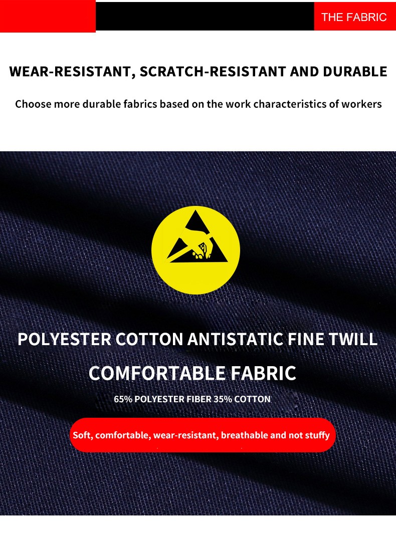 Polyester-Cotton Anti-Static Fine Twill Work Uniform | Summer Collection | Certified Manufacturer