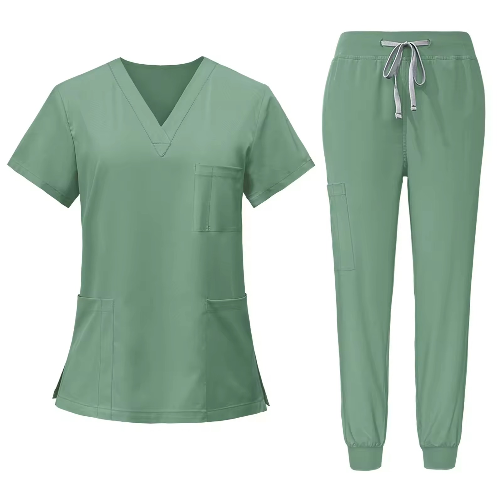 Solid Color Medical Uniforms | Multi-Color Selection | Clinical Wear Collection