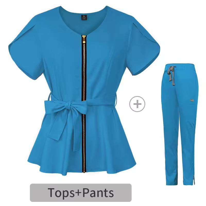 Tailored-Waist Medical Scrubs | Fashion-Forward Design | 3 Color Collection