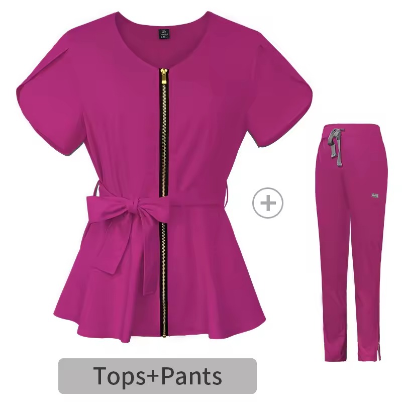 Tailored-Waist Medical Scrubs | Fashion-Forward Design | 3 Color Collection