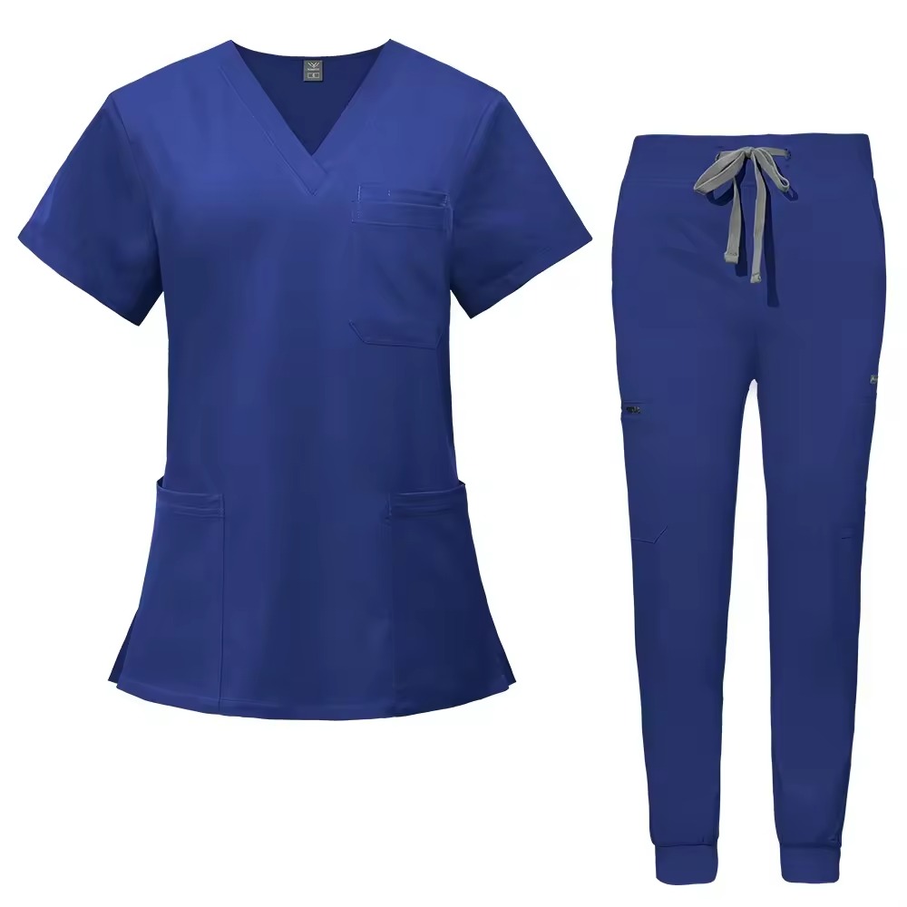 Classic V-Neck Scrubs | 6 Color Options | Professional Medical Uniforms