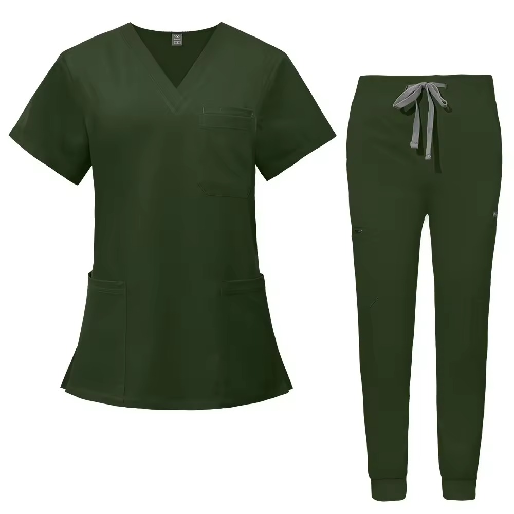 Classic V-Neck Scrubs | 6 Color Options | Professional Medical Uniforms