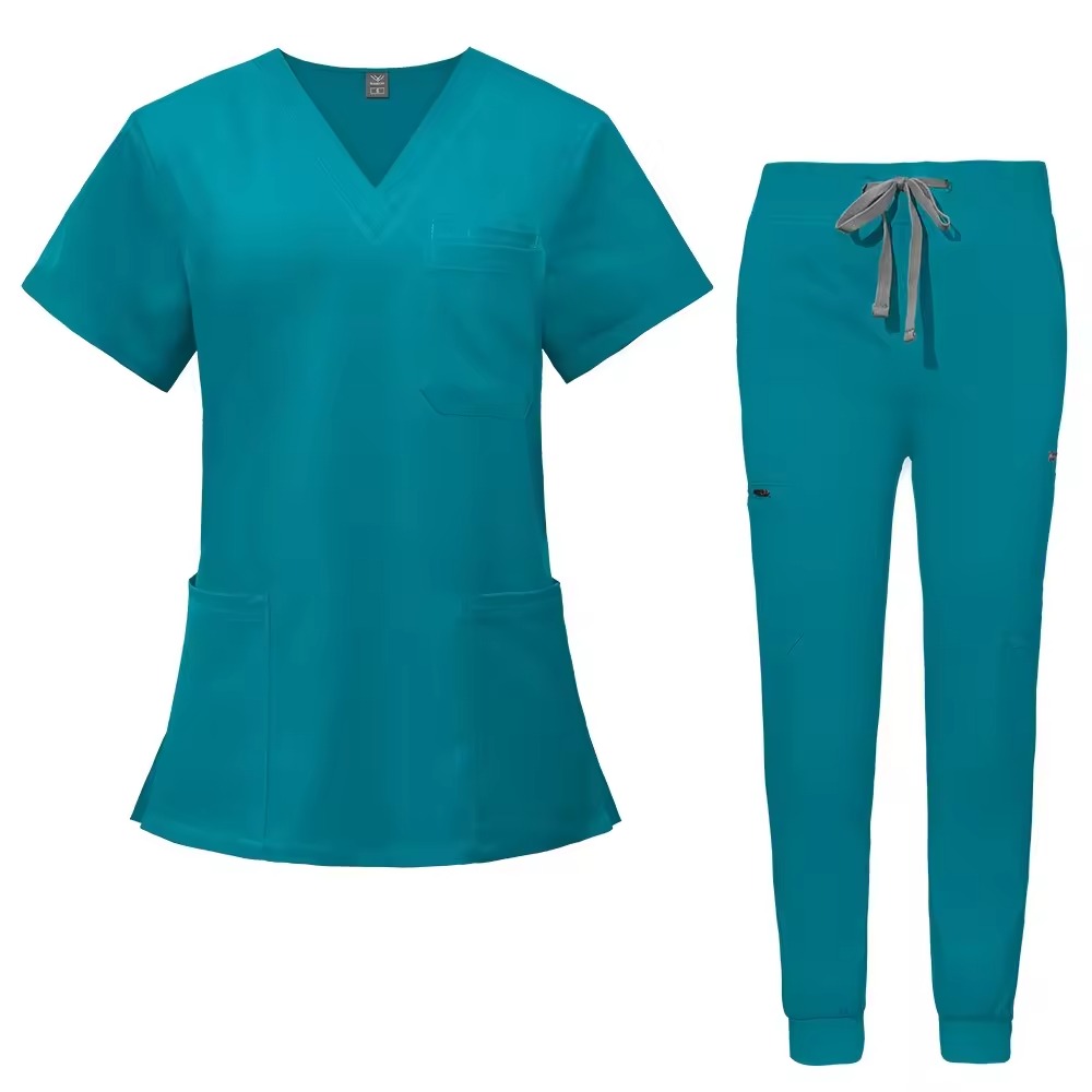 Classic V-Neck Scrubs | 6 Color Options | Professional Medical Uniforms