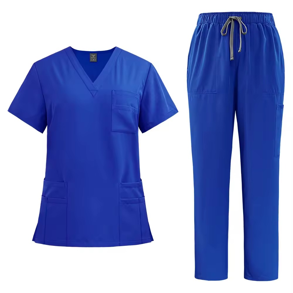 Classic V-Neck Scrubs | 6 Color Options | Professional Medical Uniforms